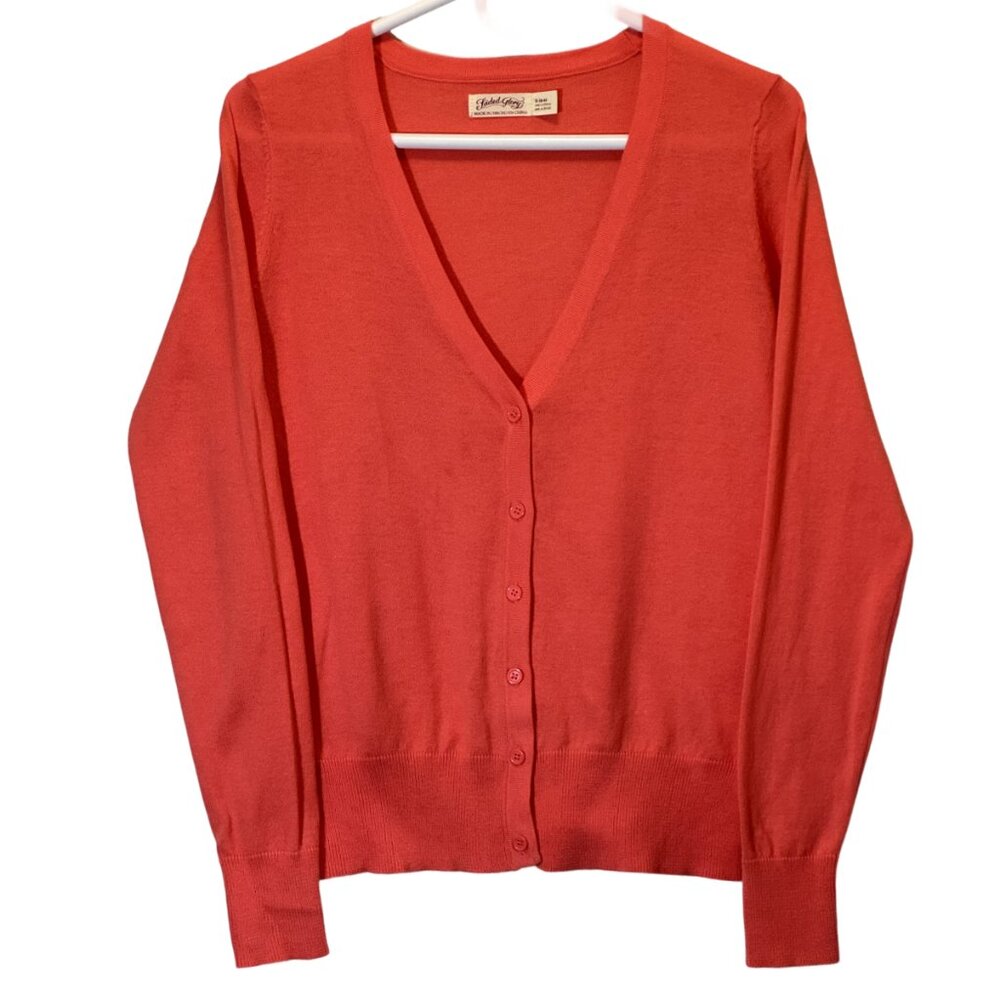 Women Orange Cardigan Size S (4 - 6 )